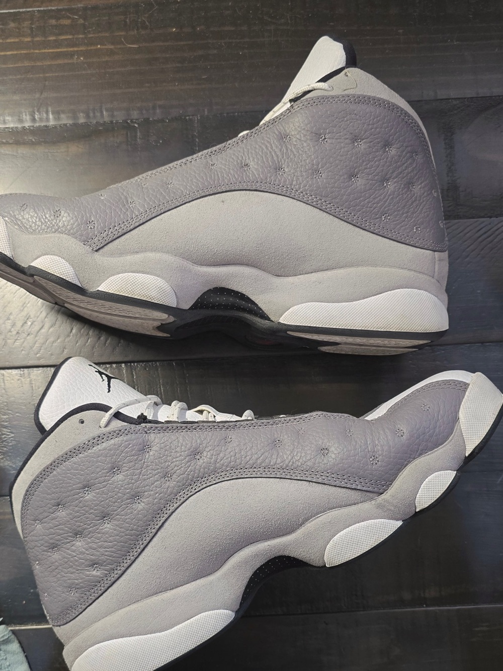 Nike Air Jordan 13 Retro - Gray and White Men's Sneakers